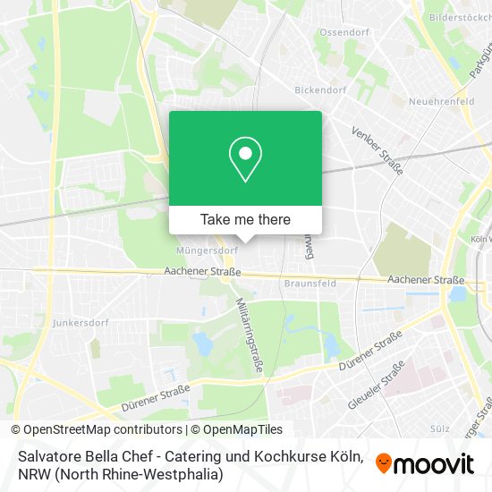 Карта Salvatore Bella Chef - Catering und Kochkurse Köln