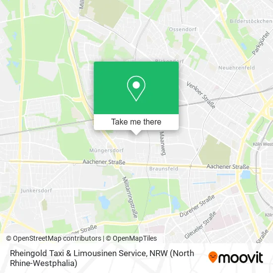 Карта Rheingold Taxi & Limousinen Service