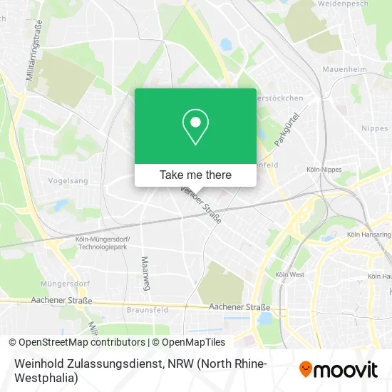Карта Weinhold Zulassungsdienst