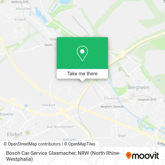 Bosch Car-Service Glasmacher map
