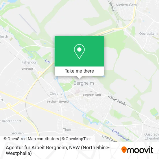 Карта Agentur für Arbeit Bergheim