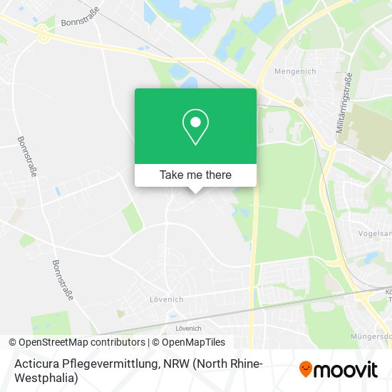 Acticura Pflegevermittlung map