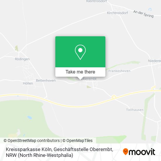 Kreissparkasse Köln, Geschäftsstelle Oberembt map