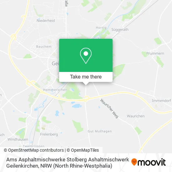 Карта Ams Asphaltmischwerke Stolberg Ashaltmischwerk Geilenkirchen