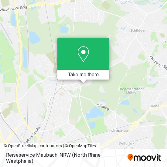 Reiseservice Maubach map