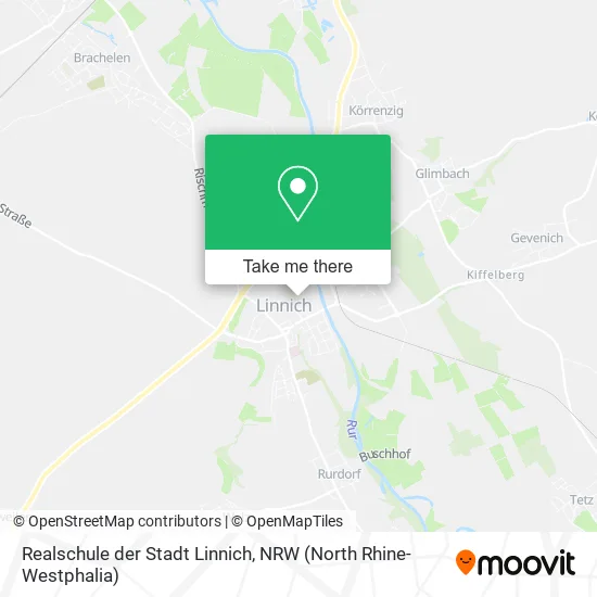 Карта Realschule der Stadt Linnich