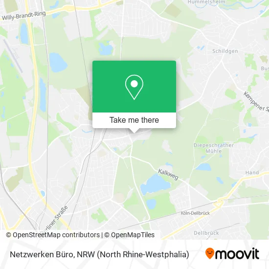 Карта Netzwerken Büro