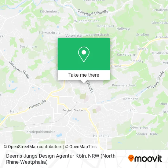 Карта Deerns Jungs Design Agentur Köln