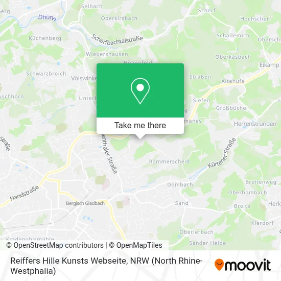 Reiffers Hille Kunsts Webseite map