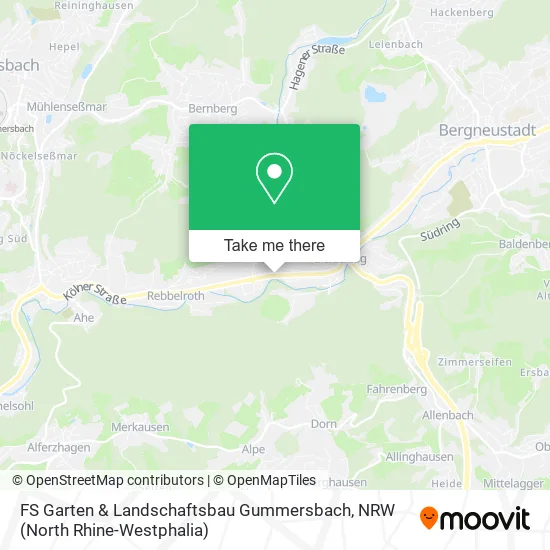 Карта FS Garten & Landschaftsbau Gummersbach