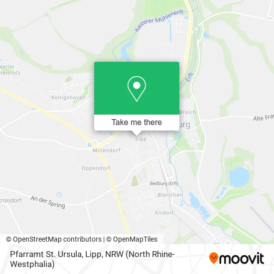 Карта Pfarramt St. Ursula, Lipp