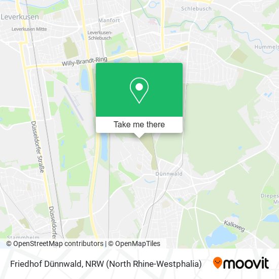 Friedhof Dünnwald map