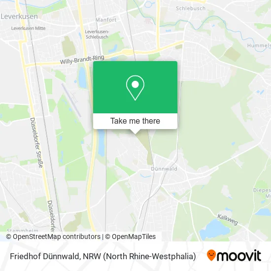 Friedhof Dünnwald map