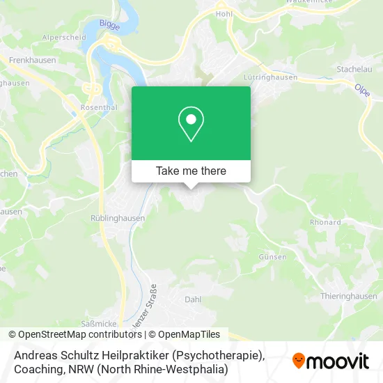 Карта Andreas Schultz Heilpraktiker (Psychotherapie), Coaching