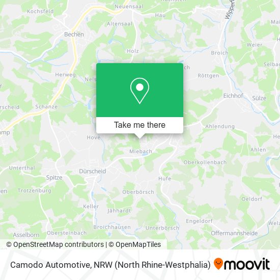 Camodo Automotive map