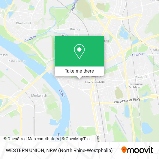 Карта WESTERN UNION