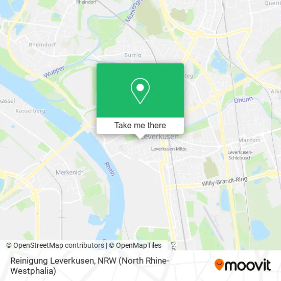 Reinigung Leverkusen map