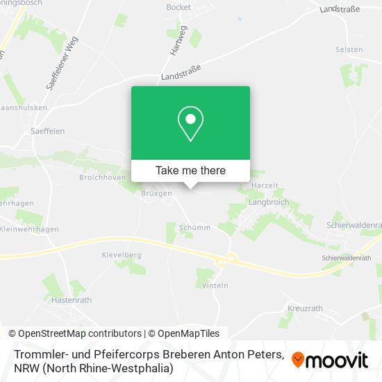 Trommler- und Pfeifercorps Breberen Anton Peters map