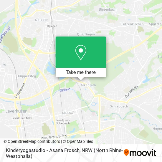 Карта Kinderyogastudio - Asana Frosch