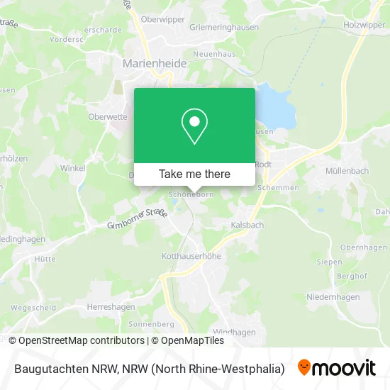 Baugutachten NRW map