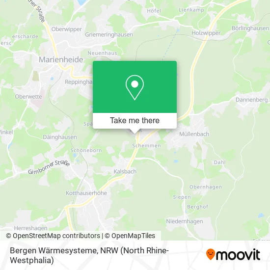 Карта Bergen Wärmesysteme