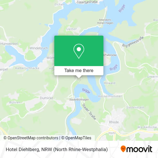 Hotel Diehlberg map