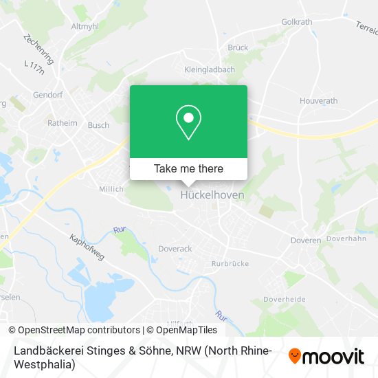 Landbäckerei Stinges & Söhne map