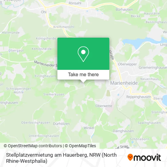 Карта Stellplatzvermietung am Hauerberg