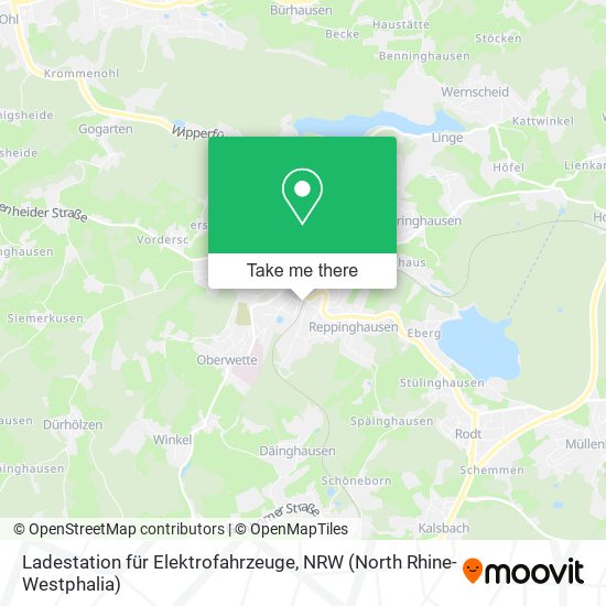 Ladestation für Elektrofahrzeuge map