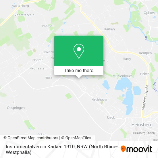 Instrumentalverein Karken 1910 map