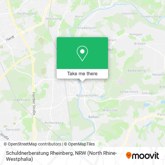Карта Schuldnerberatung Rheinberg