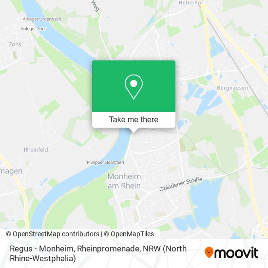 Regus - Monheim, Rheinpromenade map