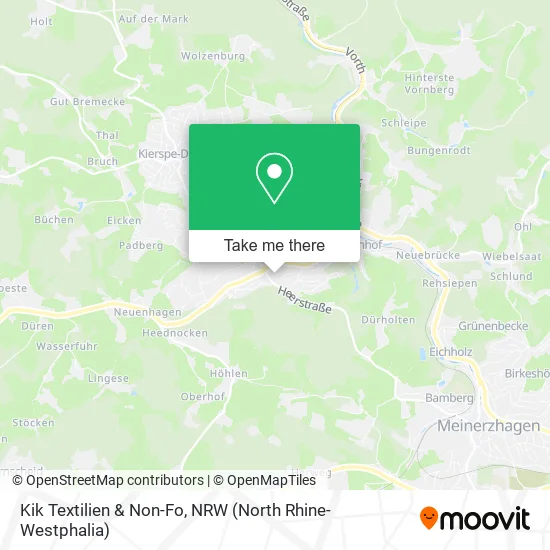 Карта Kik Textilien & Non-Fo