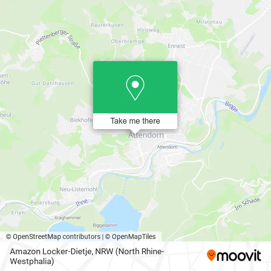 Карта Amazon Locker-Dietje