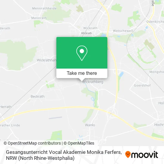 Карта Gesangsunterricht Vocal Akademie Monika Ferfers