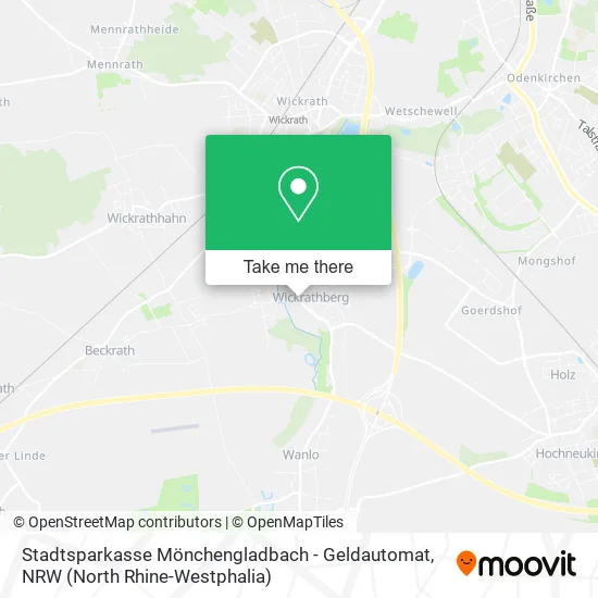 Карта Stadtsparkasse Mönchengladbach - Geldautomat