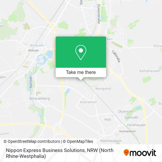 Nippon Express Business Solutions map