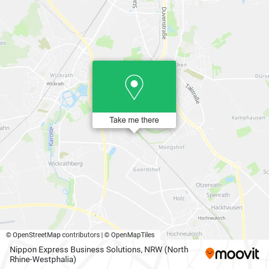 Карта Nippon Express Business Solutions