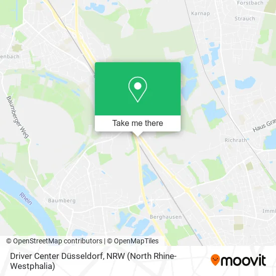 Карта Driver Center Düsseldorf