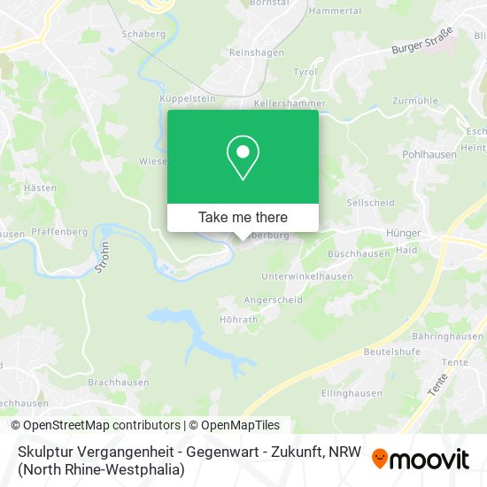 Skulptur Vergangenheit - Gegenwart - Zukunft map