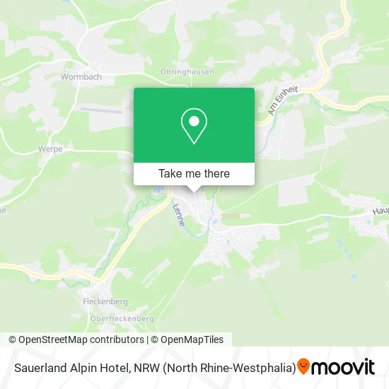Sauerland Alpin Hotel map