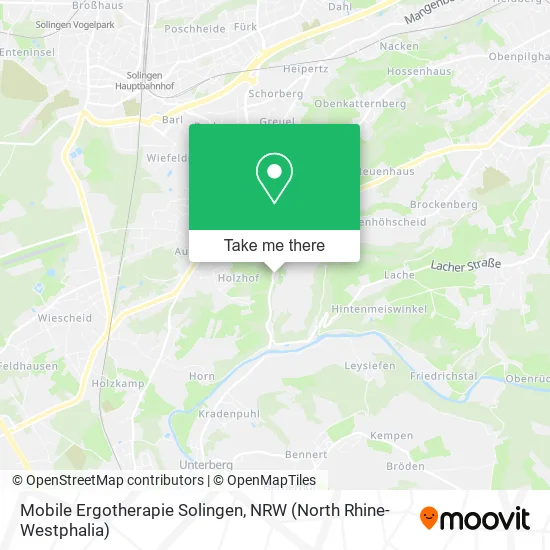 Карта Mobile Ergotherapie Solingen