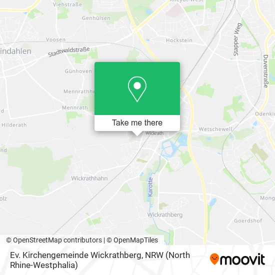 Карта Ev. Kirchengemeinde Wickrathberg