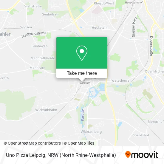 Карта Uno Pizza Leipzig