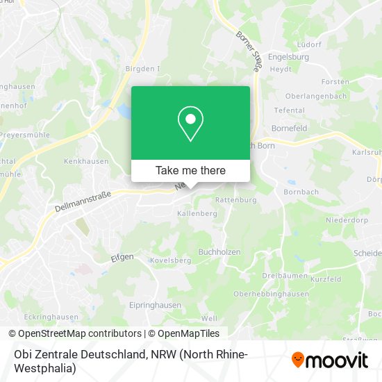 Obi Zentrale Deutschland map