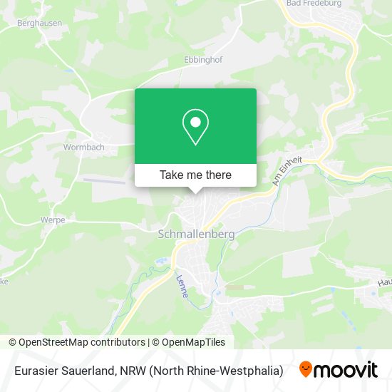 Eurasier Sauerland map