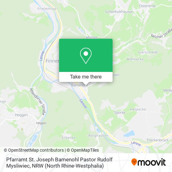 Pfarramt St. Joseph Bamenohl Pastor Rudolf Mysliwiec map