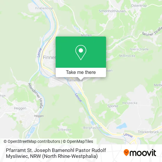 Карта Pfarramt St. Joseph Bamenohl Pastor Rudolf Mysliwiec