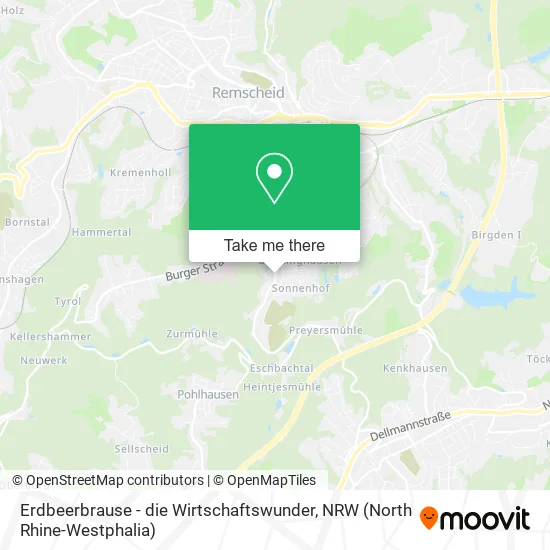 Карта Erdbeerbrause - die Wirtschaftswunder
