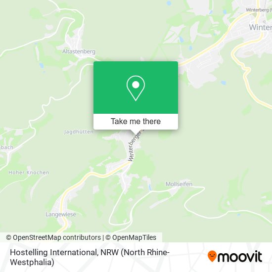 Hostelling International map